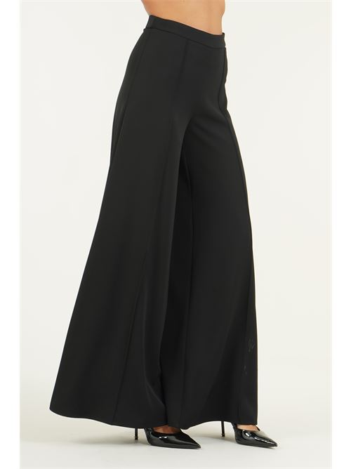 Pantalone palazzo in cady Simona Corsellini | A26CPPA00901NERO